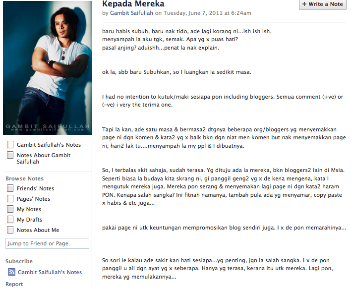 Facebook Gambit Saifullah di Godam