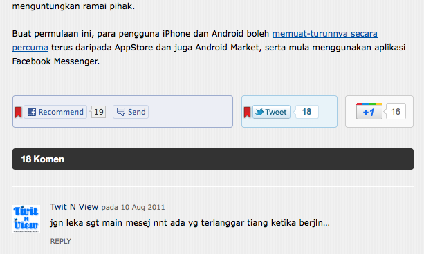 Kembalikan Riben Merah PunchTab di Butang Google +1