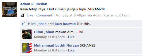 (TUTORIAL) Update Status Facebook via Nama Anda