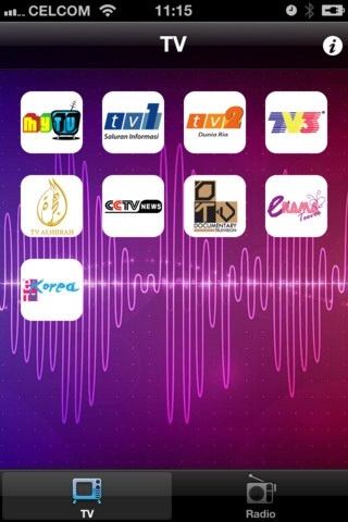 (PERCUMA) Aplikasi TV dan Radio Malaysia di iPhone