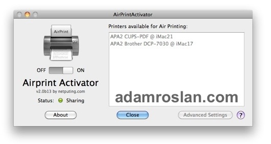 Cetak Terus dari iPad dengan AirPrint Activator