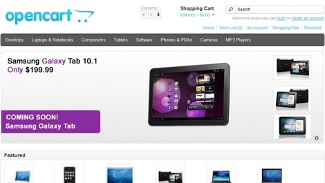 Bina Kedai Online Canggih Percuma dengan Opencart